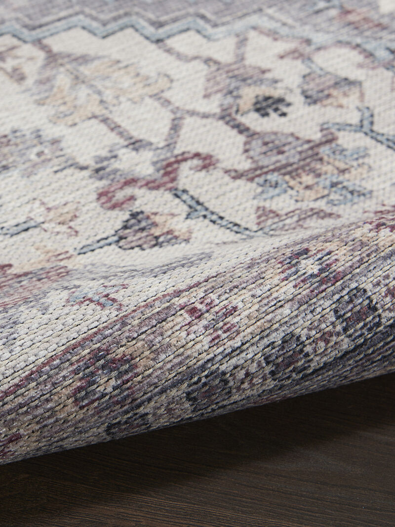 Machine Washable Series 1 SR104 Gray 2'2" x 10' Rug image number 4