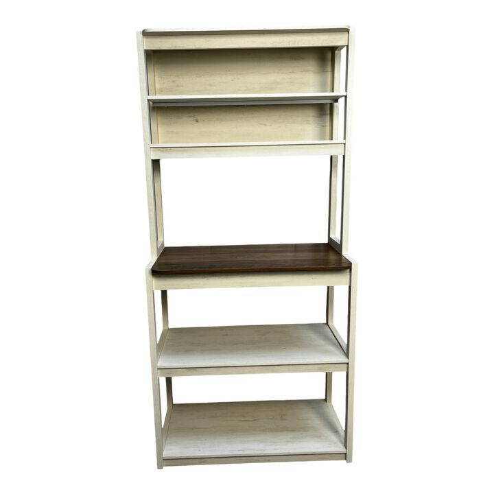 ELEMENT ACE 5-Tier Bakers Rack for Kitchen with Storage Shelves, Multipurpose Microwave Stand, Coffee Bar Station for Organizing Cookware and Baking Essentials