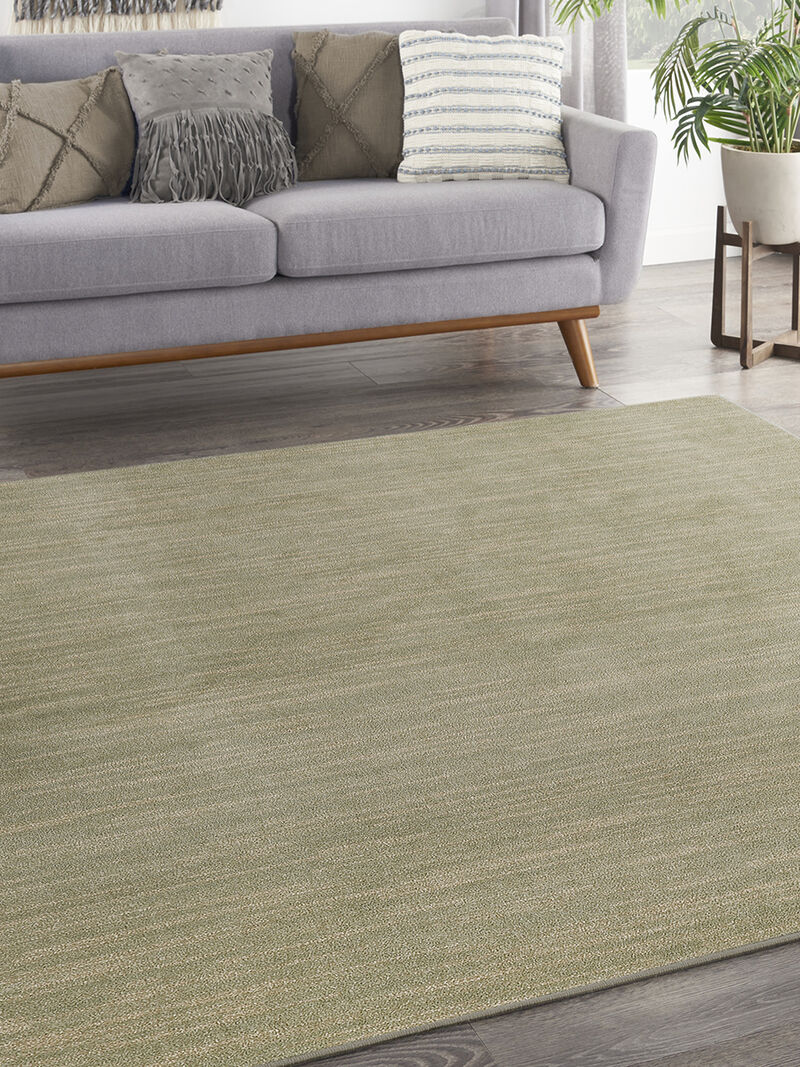 Nourison Essentials NRE01 Green/Gold 7' x Square Rug image number 6