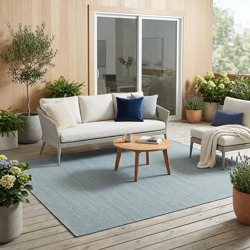 HomeRoots Indoor Outdoor Area Rug image number 1