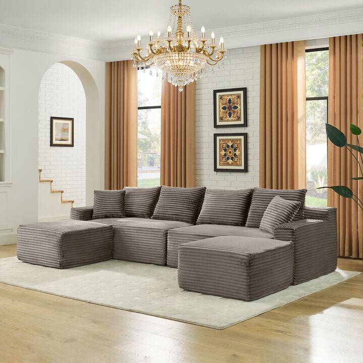 Pefwod U-Shaped Cloud Sofa