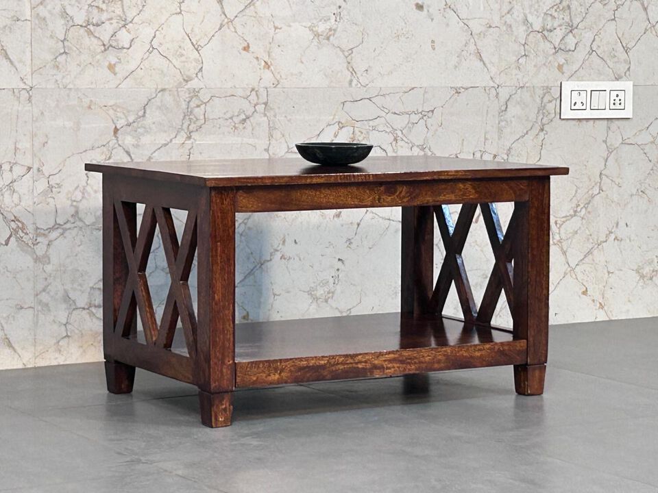 Artisan Furniture Solid Wood Belmont X-Frame Chestnut Coffee Table