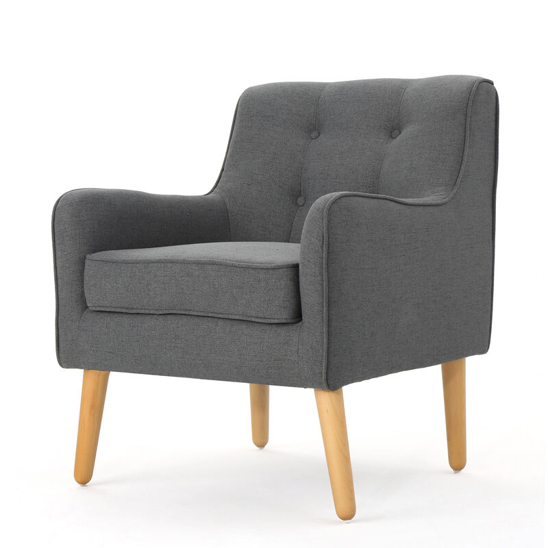 Merax Mid-Century Modern Fabric Arm Chair