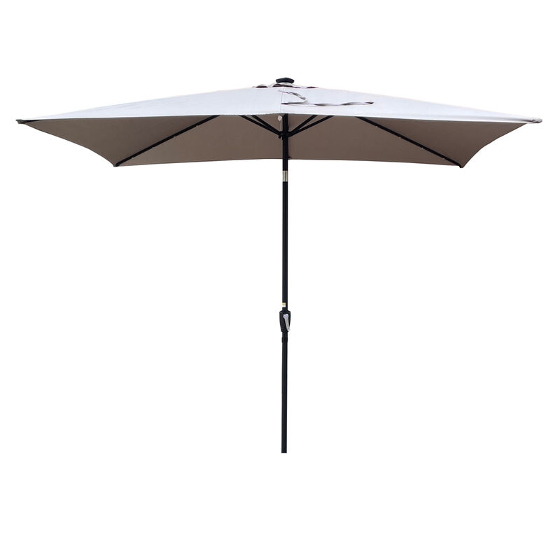Streamdale Solar LED Patio Umbrella Crank, Tilt, 10x6.5 ft image number 8