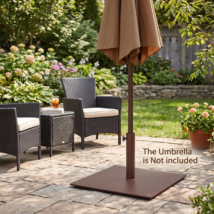 20 Inches Patio Umbrella Base Stand with 4 Adjustable Footpads