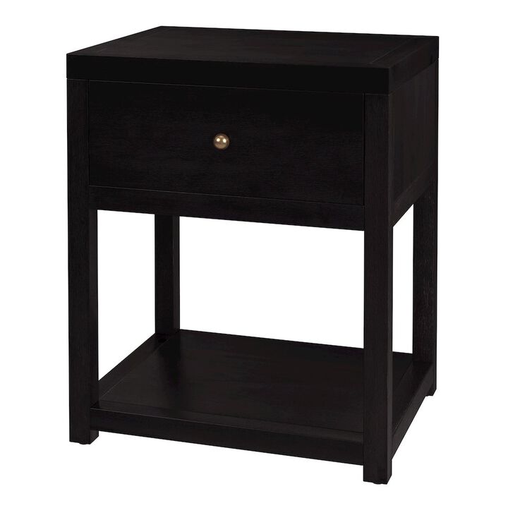 Butler Specialty 21 in. W Rectangular Wood 1 Drawer Small Nightstand with Lower Open Shelf