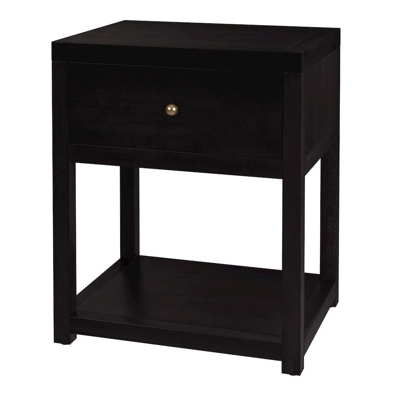 Butler Specialty 21 in. W Rectangular Wood 1 Drawer Small Nightstand with Lower Open Shelf