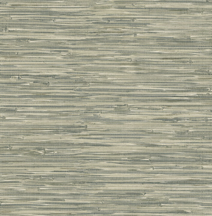 Exhale Moss Woven Faux Grasscloth Wallpaper (Set of 2)