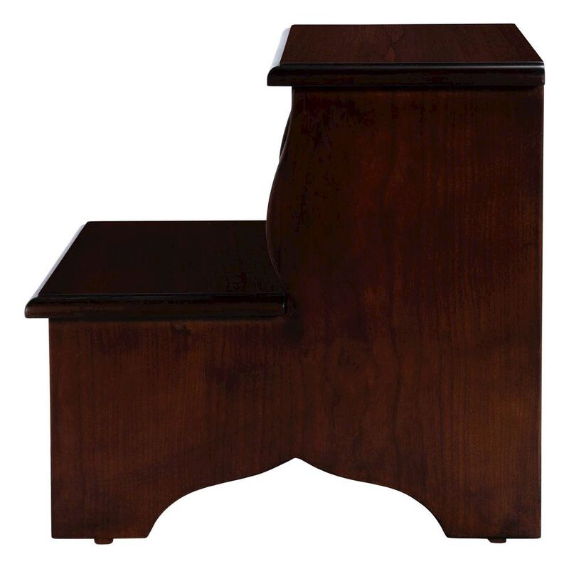 Starlight Canyon Home Dark Brown Wooden Step Stool for Adults and Kids with Durable Design image number 3