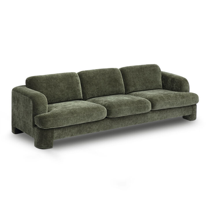 Halsey Brown Textured Fabric Sofa