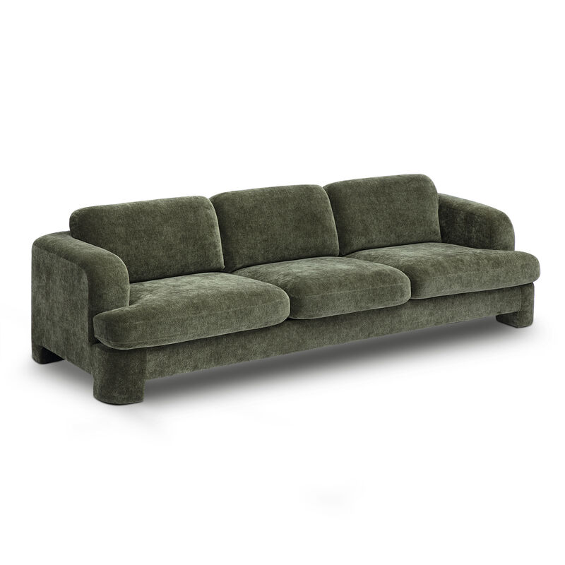 Halsey Brown Textured Fabric Sofa image number 1