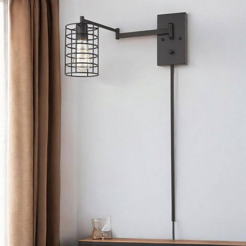 Hivvago Industrial Bronze Metal Wall Sconce