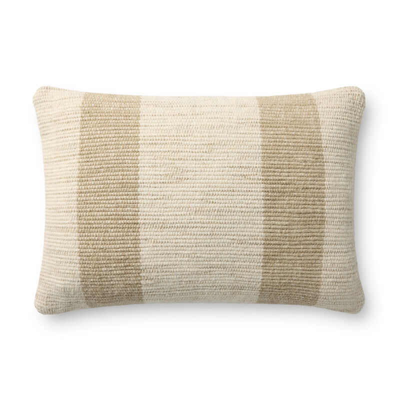 Mistwood PLF002 16'' x 26'' Ivory Down Pillow by Leanne Ford x Loloi image number 0