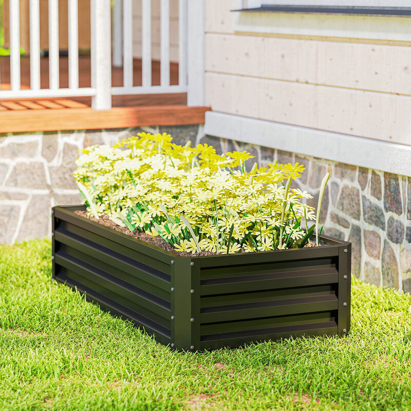 Hivvago 4' x 2' Raised Planter for Garden or Backyard image number 7