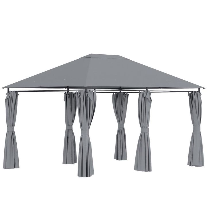 Hivvago 10' x 13' Backyard Gazebo with Sidewalls