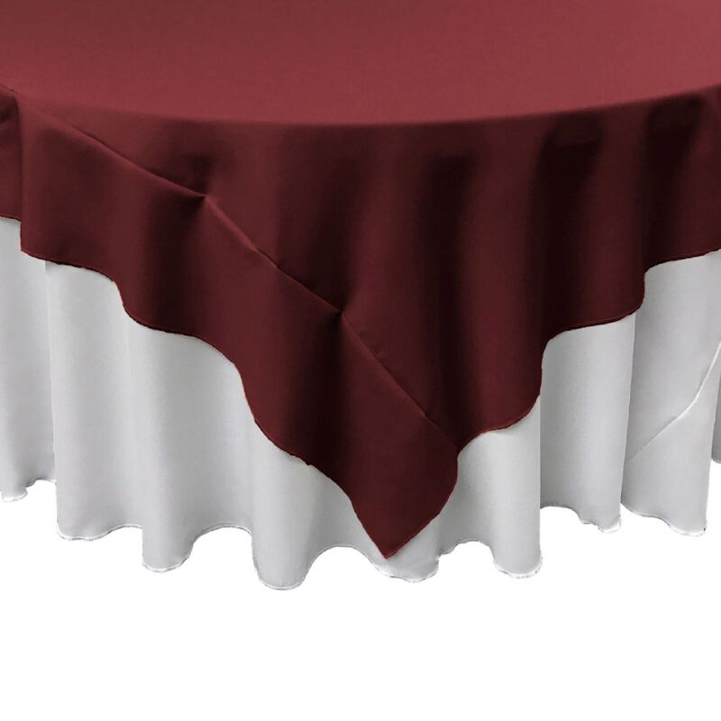 72-Inch Square Table Cover in Polyester Poplin for Kitchen or Parties image number 2