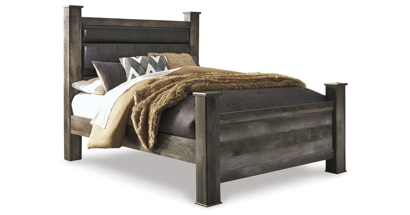 Wynnlow Queen Upholstered Poster Bed