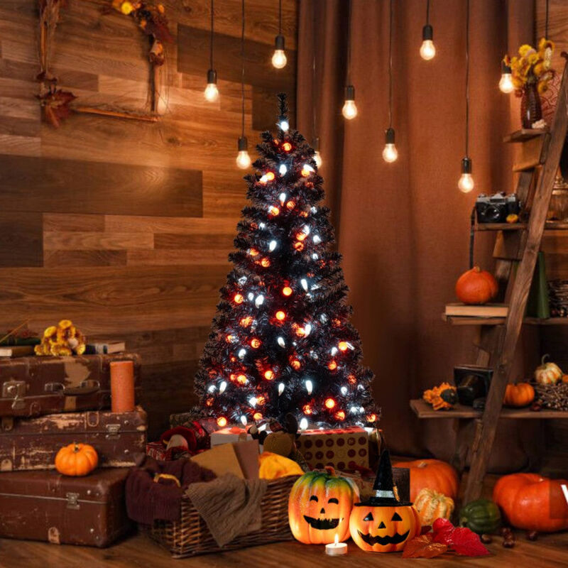 4.5ft Christmas Tree with Spooky Lights and Music image number 7