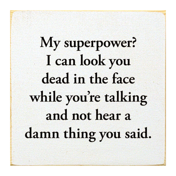 Funny Sarcastic Wooden Sign Wall Decor for Home or Office