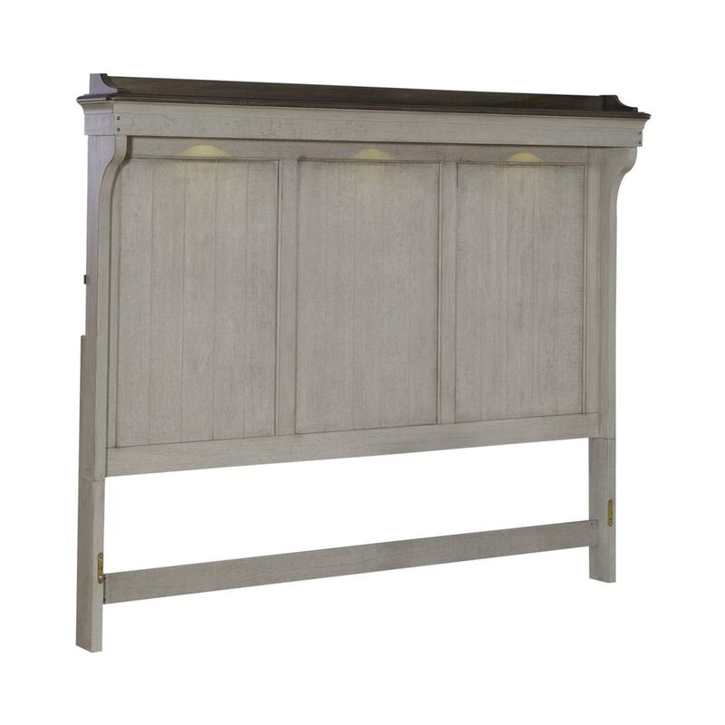 Liberty Furniture King Mantle Headboard Farmhouse White image number 7