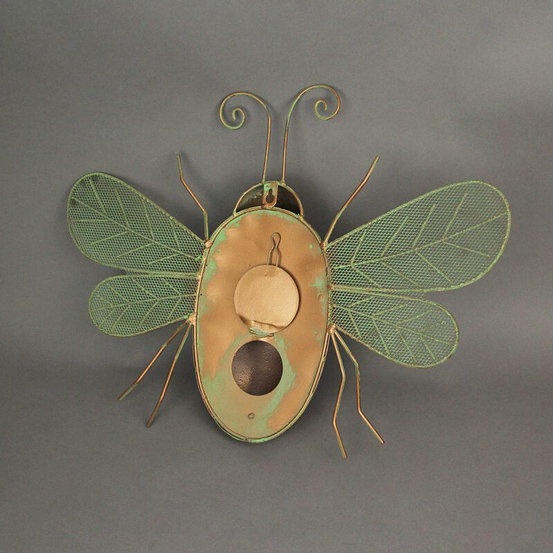 Metal Copper Hanging Decorative Bumblebee Bird House Outdoor Home Garden Decor image number 2