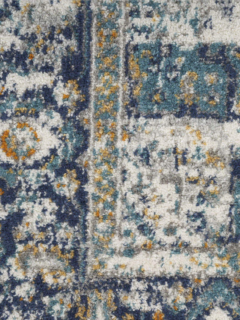Passion PSN03 Ivory/Gray/Blue 5'3" x 7'3" Rug image number 5