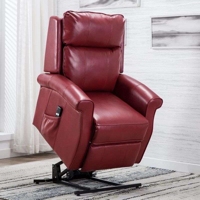 Comfort Pointe Lehman Red Traditional Lift Chair