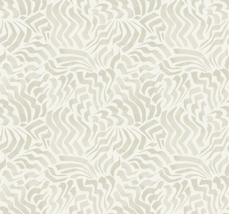 Zora Wave Light Grey Wallpaper