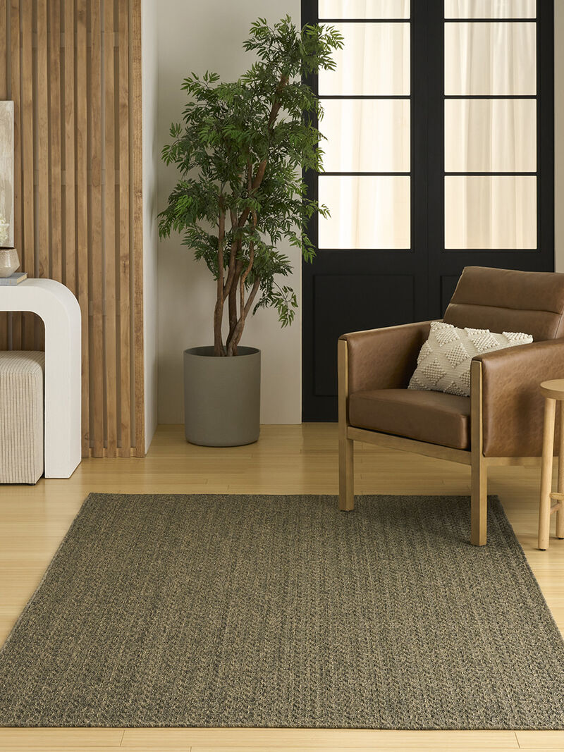 Tulum TLM02 Olive 5'3" x 7' Rug