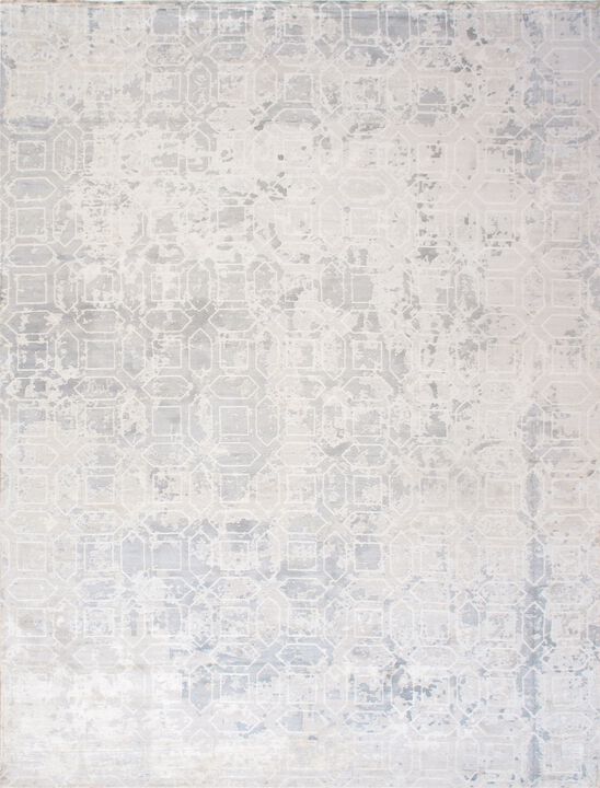 Pasargad Home Beverly Hand-Loomed Grey Silk Rug