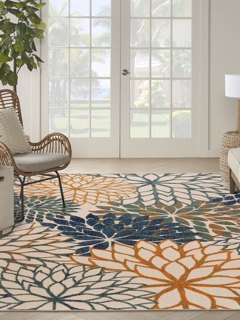 Aloha ALH05 Blue/Green 9' x 12' Rug