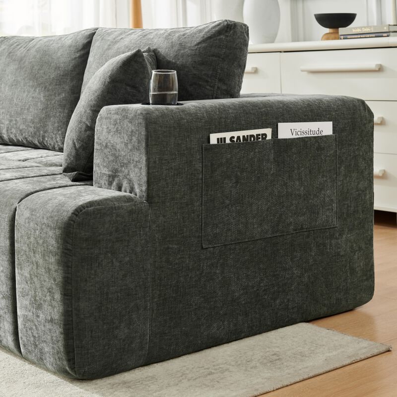 Jigipt L-Shaped Sectional Sofa image number 7