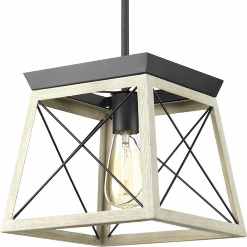 Hivvago Graphite Dimmable Farm Home Light Lantern Geometric Chandelier