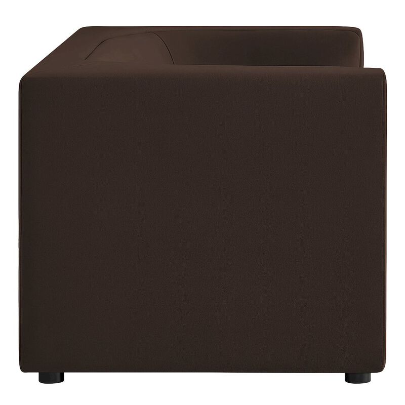 Hilda 67" Curved Back Performance Velvet Loveseat image number 3