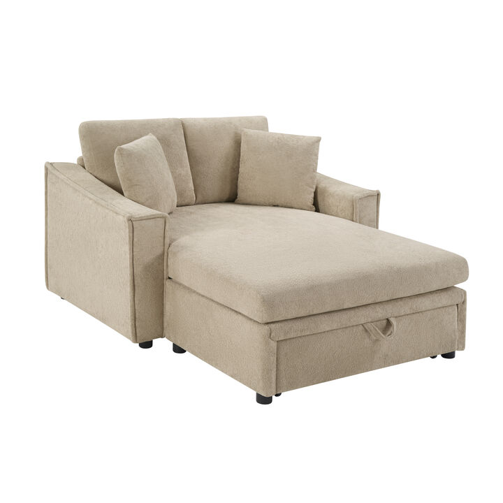Velvet Oversized Chaise Sofa