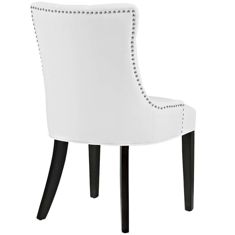 Upholstered Dining Chair with Backrest and Comfortable Seat image number 4