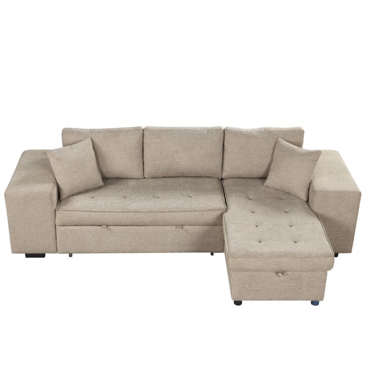 Torwuf Reversible Sleeper Sectional Sofa