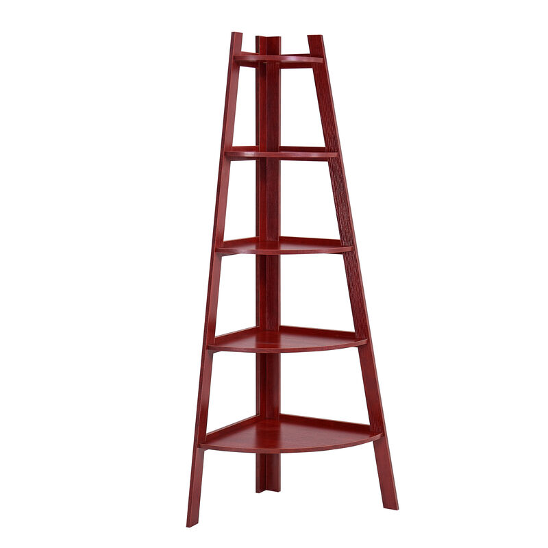 Five Tier Corner Ladder Display Bookshelf