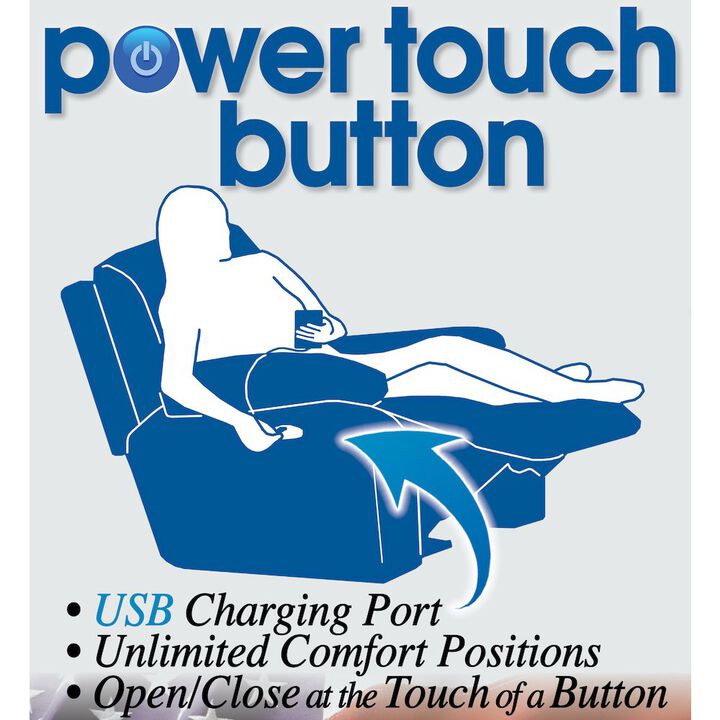 Catnapper Rialto Power Lay Flat Recliner