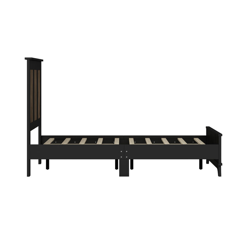 Merax Farmhouse Wooden Platform Bed for Bedroom