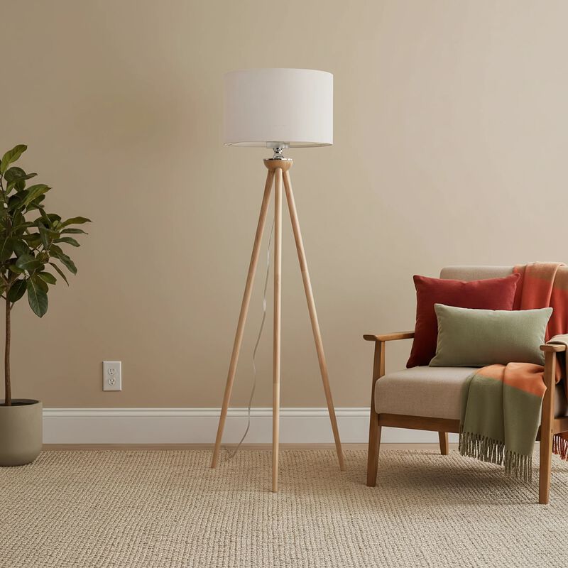 ELEMENT ACE Tall Energy Efficient LED Corner Floor Lamp Standing Light for Living Room Bedroom Office Reading Corner Study Area Bedside Space Illumination image number 3