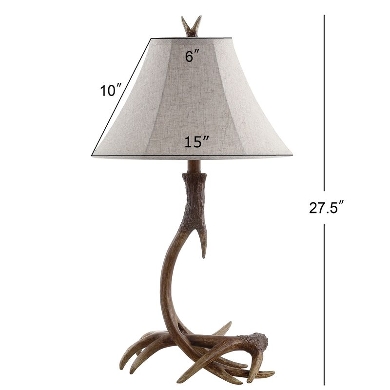 Antler Rustic Resin LED Table Lamp