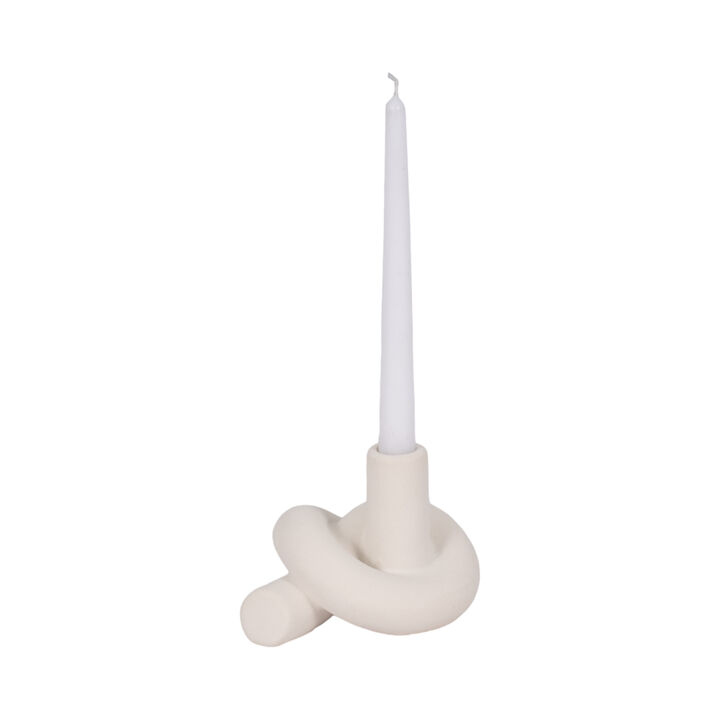 6" Textured Knot Taper Holder
