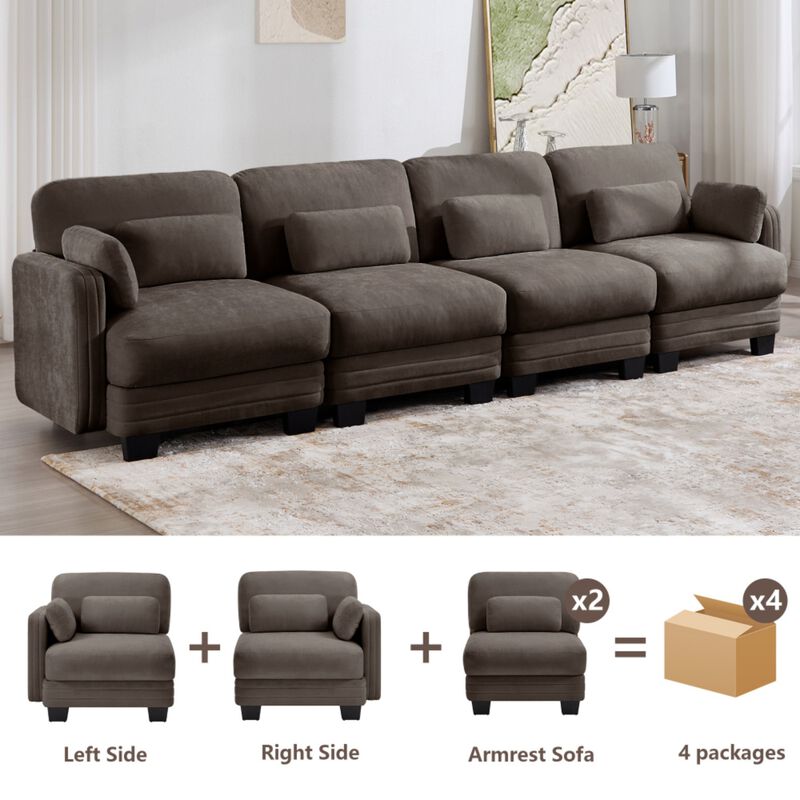 Clesp Modern Minimalist Modular Sectional Sofa image number 6