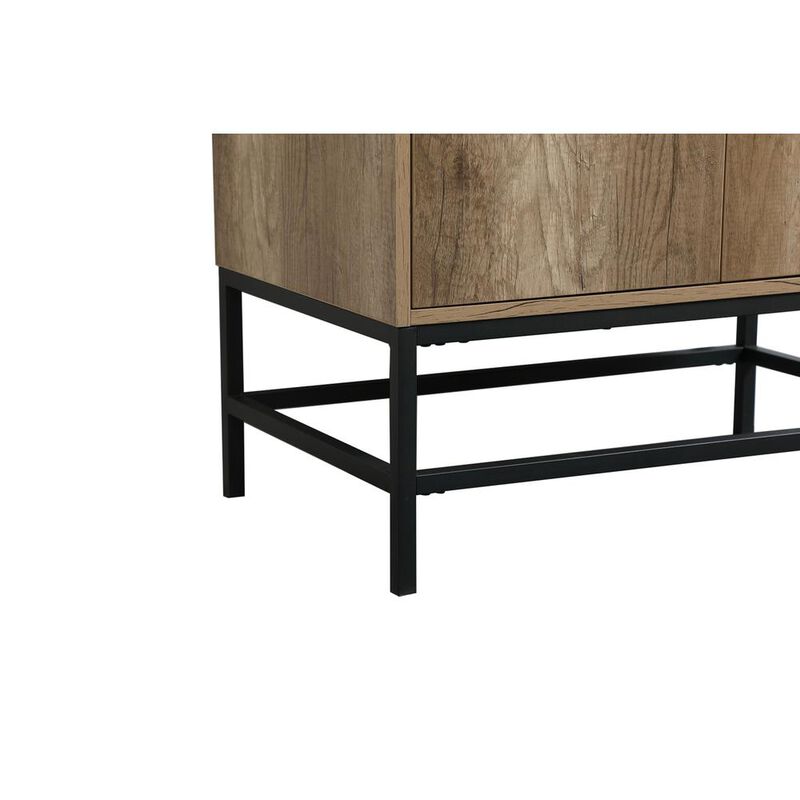 Elegant Kitchen and Bath 30 inch Single bathroom vanity in natural oak