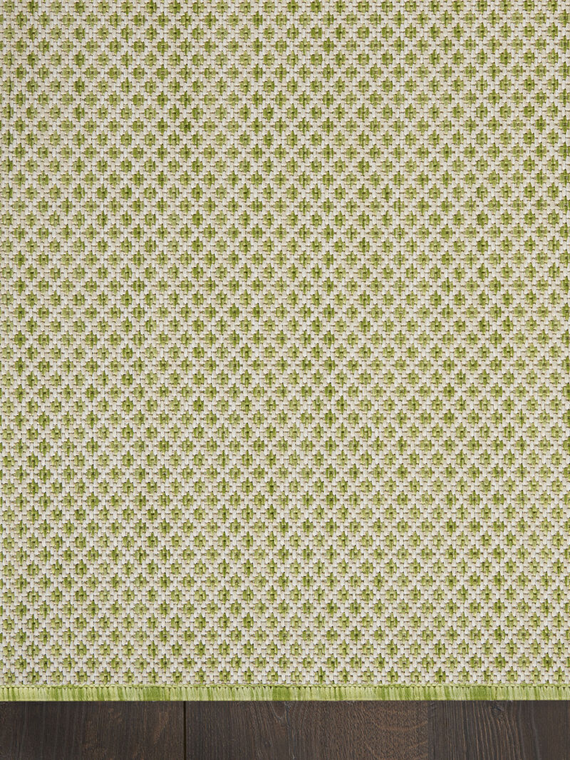 Courtyard COU01 Ivory/Green 8' x 10' Rug