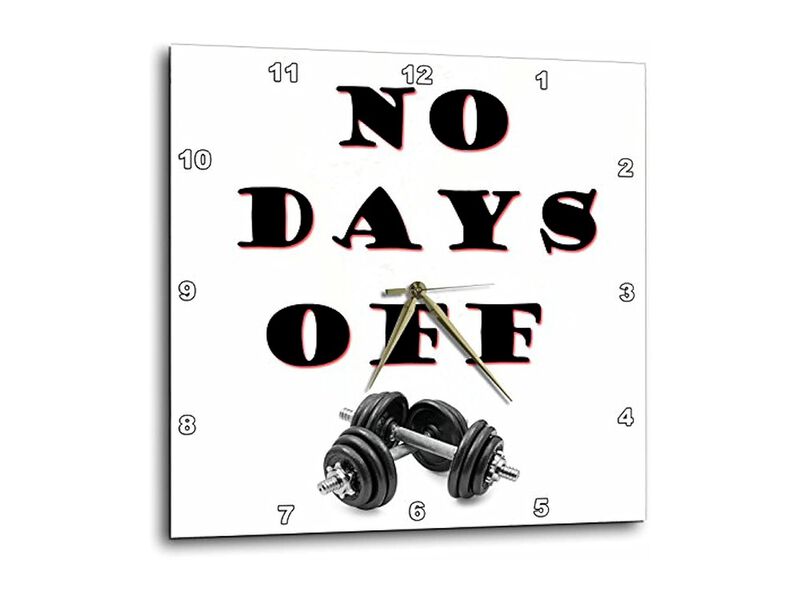 Days Gym Workout Wall Clock 13 Inch Home Decor image number 2