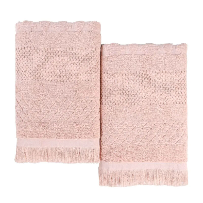 Geometric Jacquard Cotton Bath Sheet Set of 2 for Spa-Style Comfort image number 0