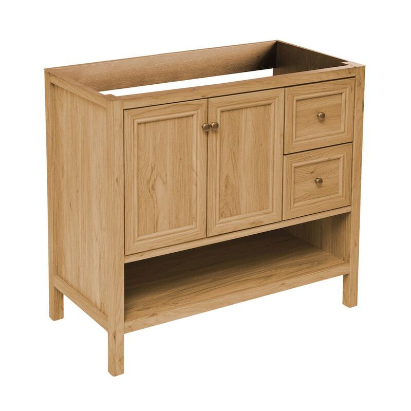 Chateau 36" Freestanding Bathroom Vanity Cabinet without Top in Golden Oak image number 2