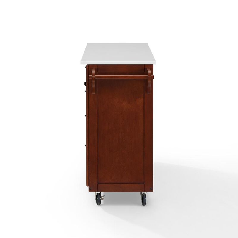 Crosley Furniture Eleanor Stone Top Kitchen Cart